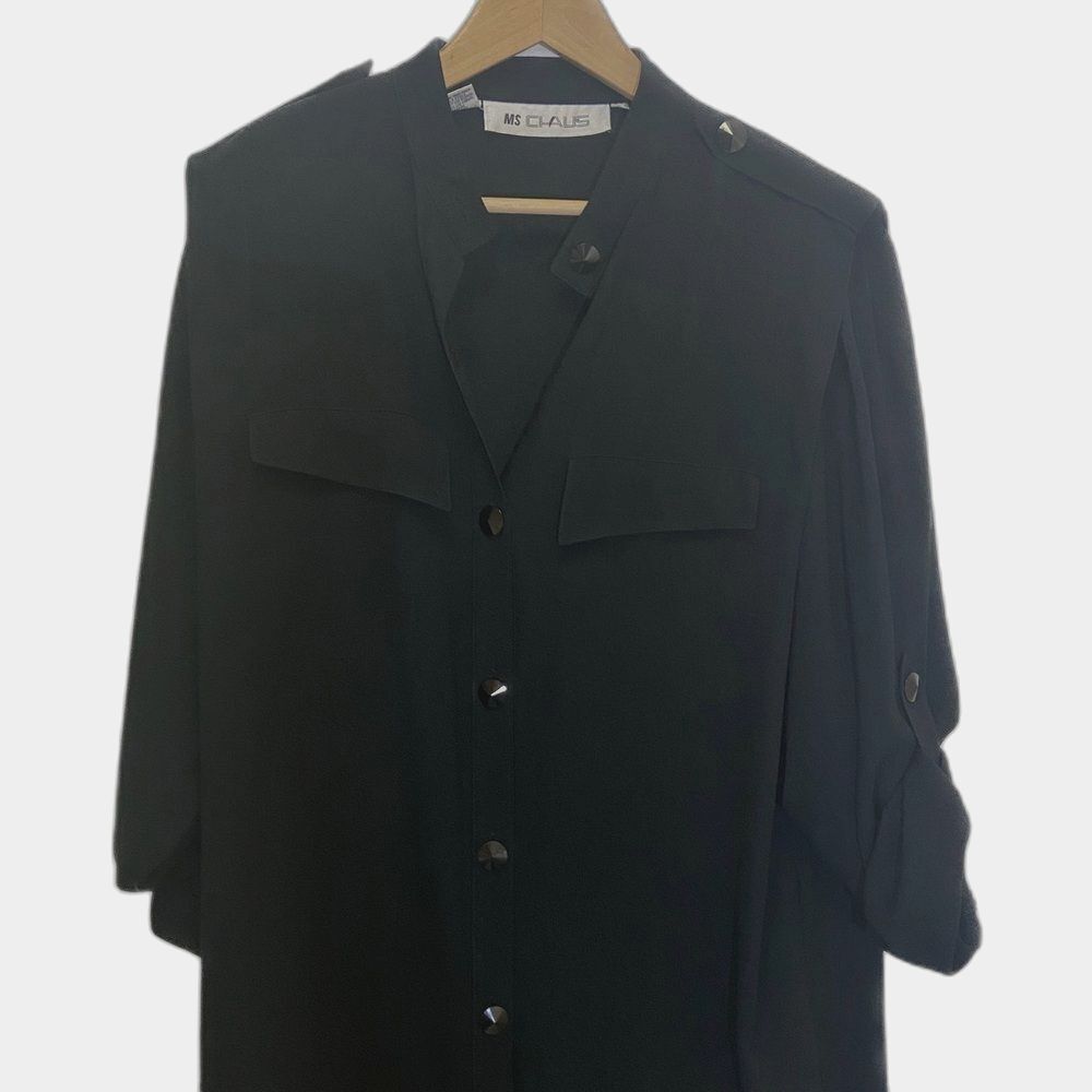 Vintage Ms. Chaus - Shirt Dress Midi Length - Women's size 16 - Picture 8 of 8